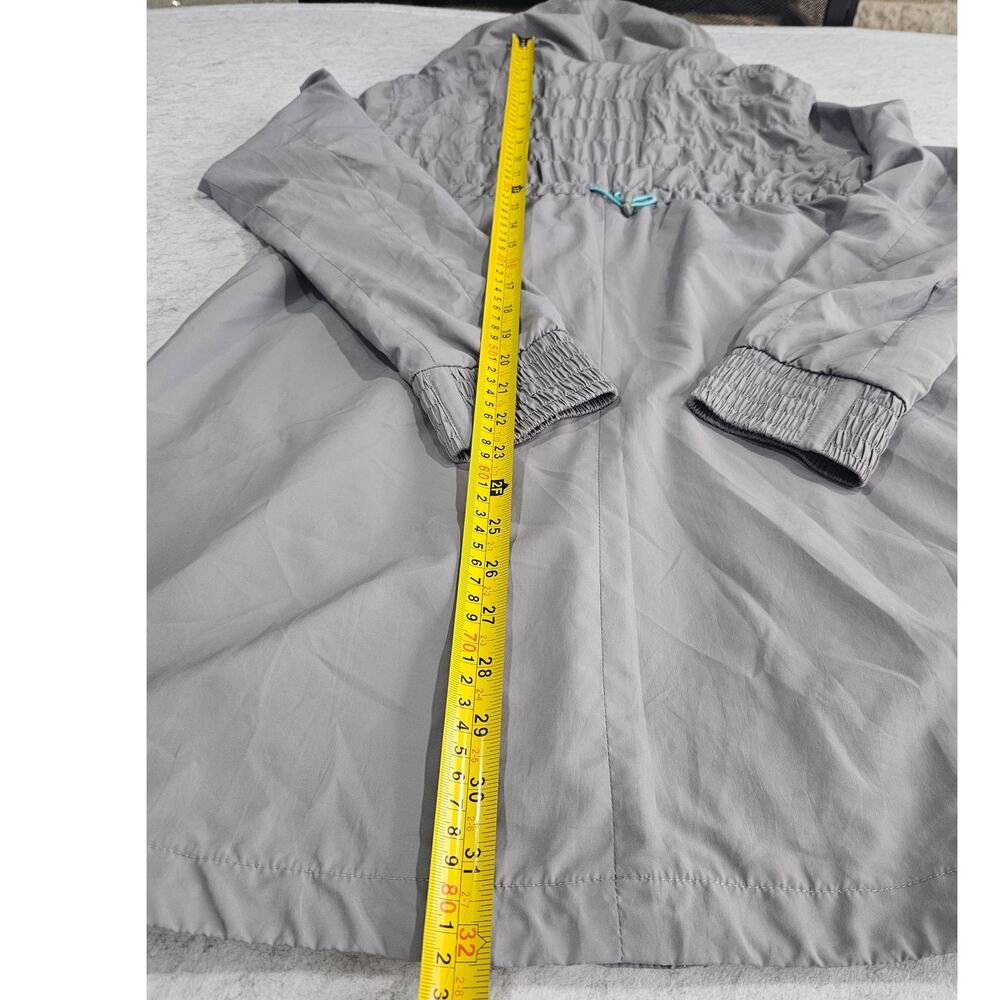 Athleta Shock Cord Anorak Light Weight Women’s Jacket, Hood, Gray, Size S - Picture 5 of 8